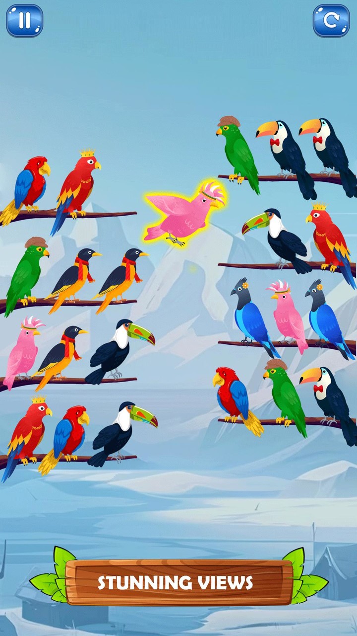 Bird Sort Puzzle Sort Games screenshot image 4_Popularmodapk.com