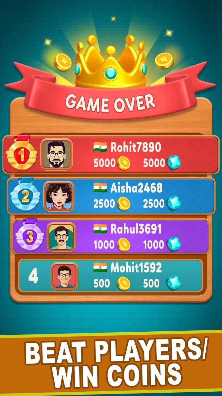 Ludo Gem - Multiplayer Online screenshot image 3_Popularmodapk.com