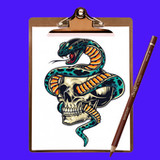 How to Draw Easy Skull Tattoo1.3_Popularmodapk.com