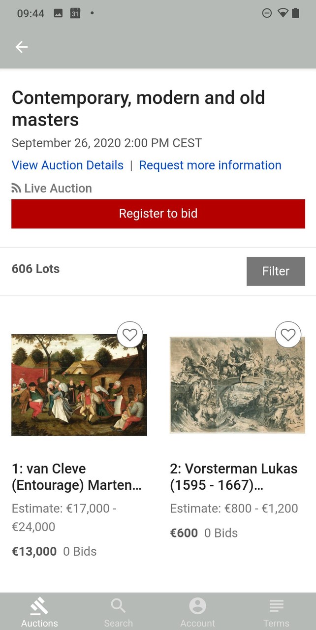 De Vuyst Live Bidding screenshot image 3_Popularmodapk.com
