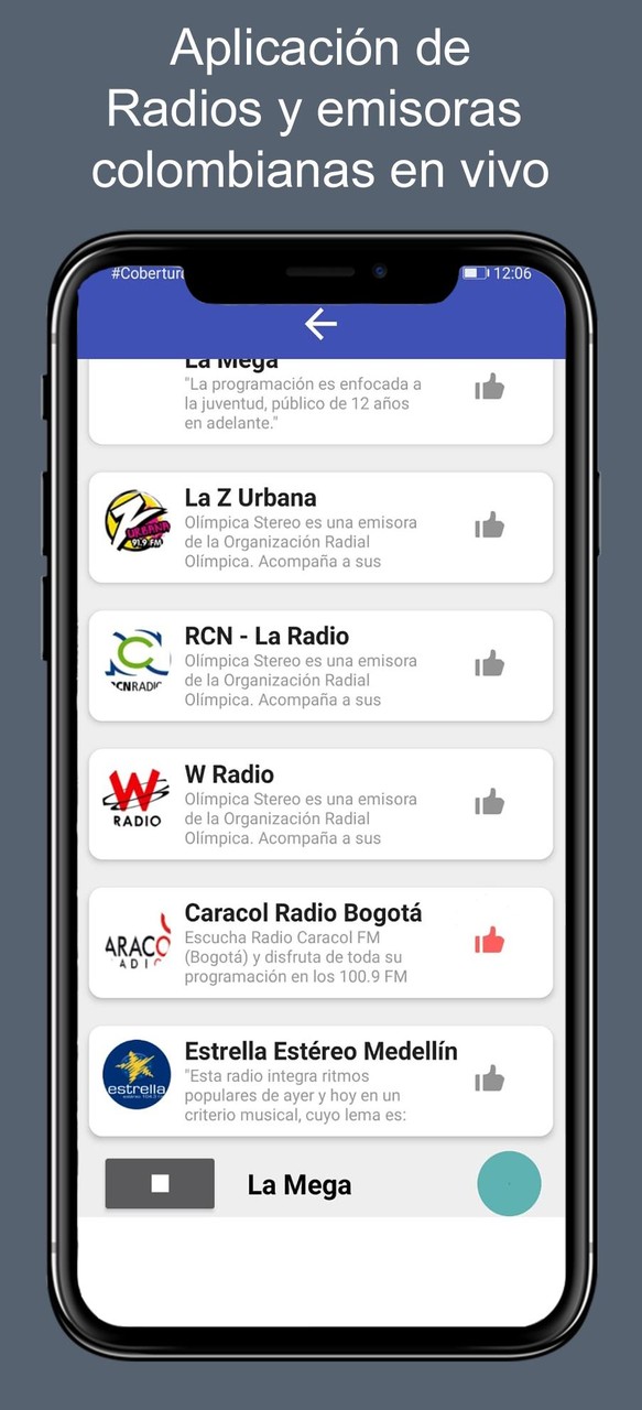Radios de Colombia en vivo screenshot image 7_Popularmodapk.com