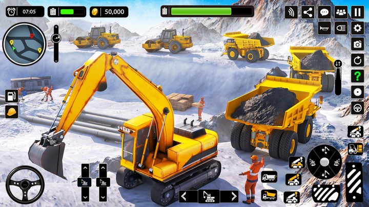 Snow Offroad Construction Game screenshot image 2_Popularmodapk.com