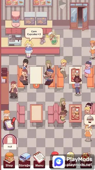 Idle Cafe Sim - burger tycoon<span>(Unlimited Resources)</span> screenshot image 3_Popularmodapk.com