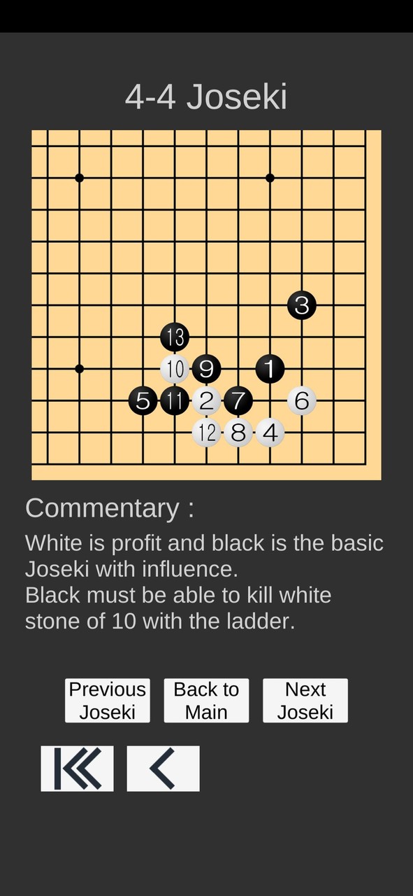 Go Game Lesson (Joseki) screenshot image 13_Popularmodapk.com