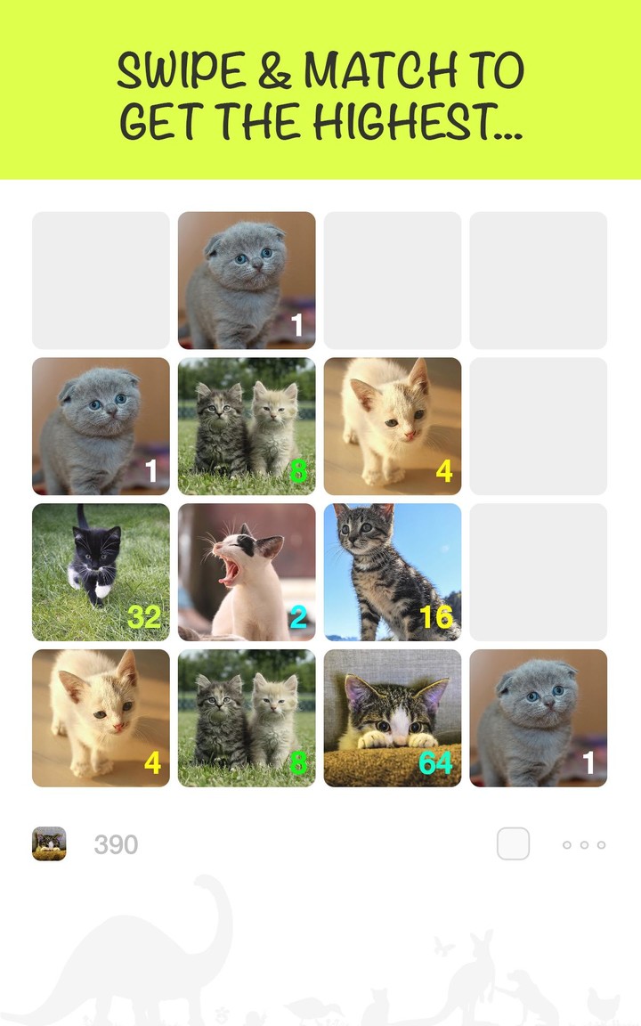 Meow Meow Woof Woof - 2048 screenshot image 5_Popularmodapk.com
