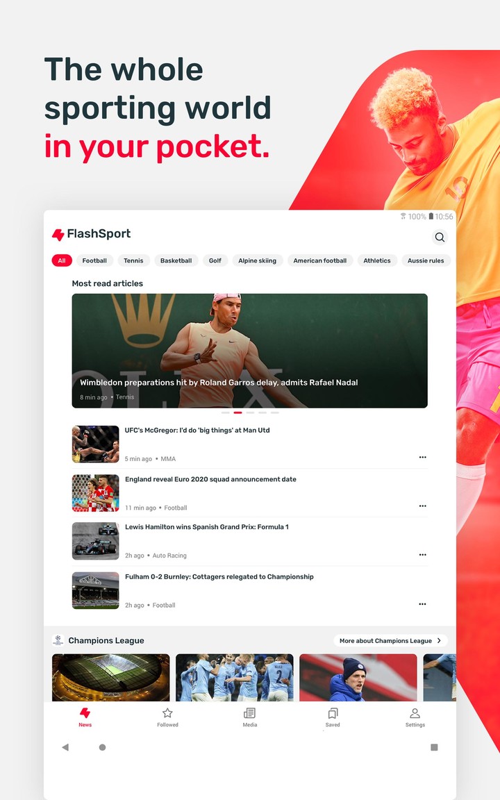 FlashSport - sports news screenshot image 7_Popularmodapk.com