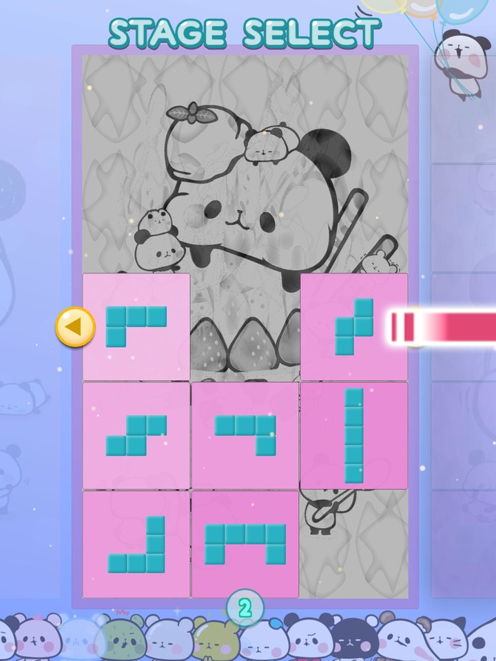 Turn-piece Puzzle MOCHI PANDA screenshot image 3_Popularmodapk.com