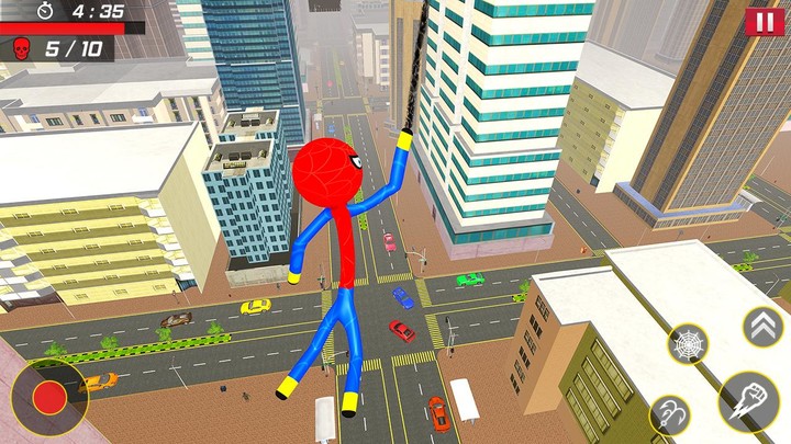 Flying Stickman Spider Rope Su screenshot image 9_Popularmodapk.com