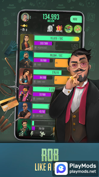 Idle Thieves: Gold & Adventure<span>(Unlimited Money)</span> screenshot image 2_Popularmodapk.com