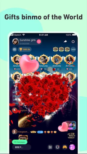 Binmo Chat_Group Voice Rooms screenshot image 7_Popularmodapk.com