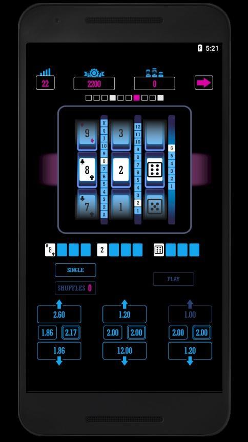 Hi-Lo (Random Card Slot Dice) screenshot image 1_Popularmodapk.com