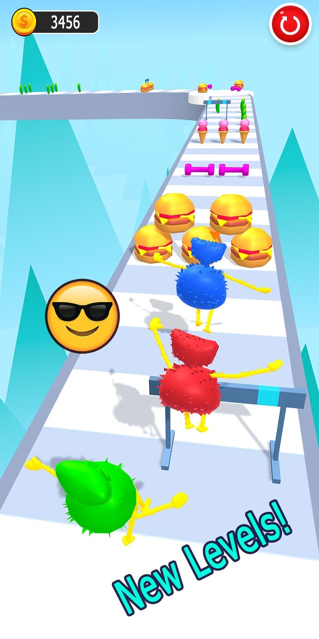 Huggy wuggy body twerk race 2 screenshot image 1_Popularmodapk.com