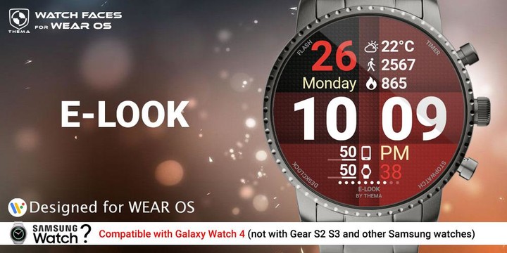 E-Look Watch Face screenshot image 1_Popularmodapk.com