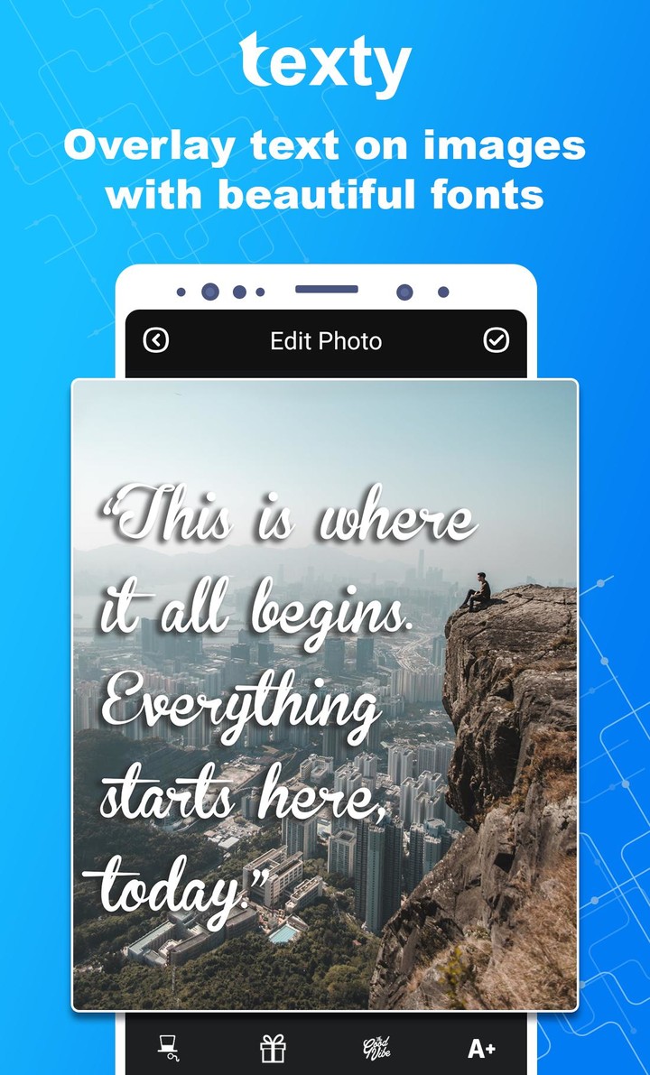 Texty - Text On Photo Editor screenshot image 10_Popularmodapk.com