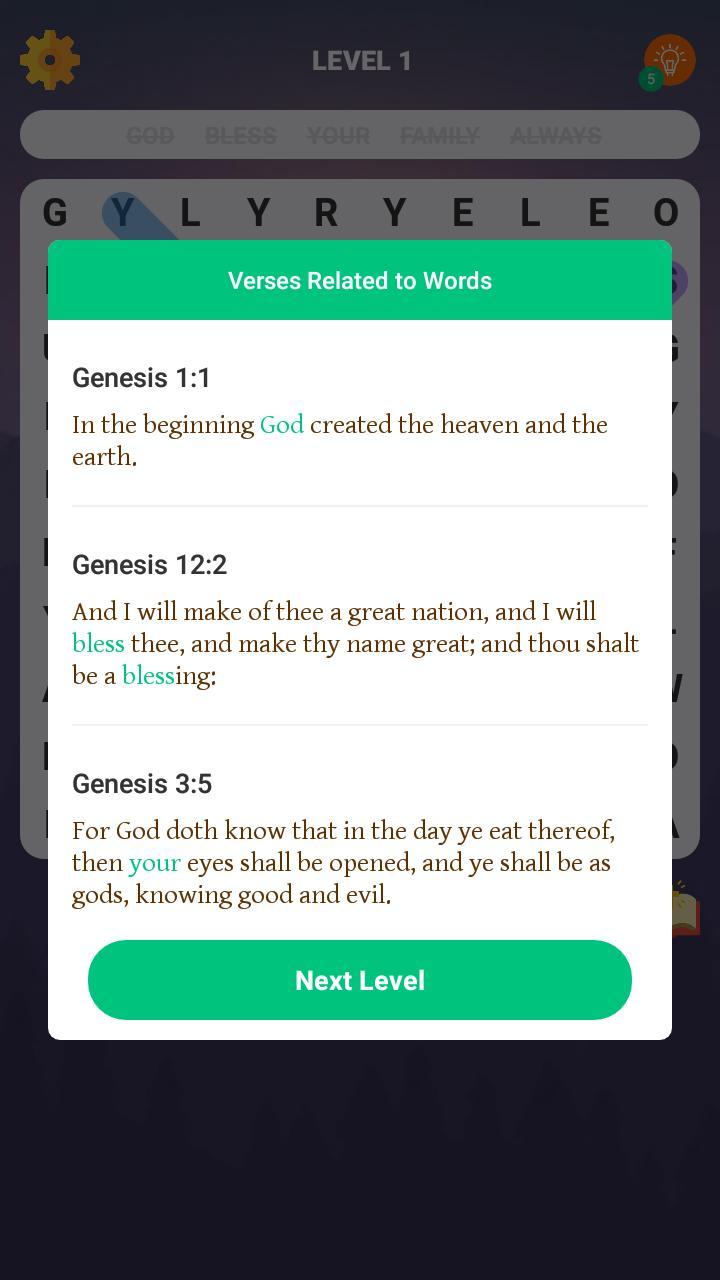 Bible Word Search Puzzle Games screenshot image 2_Popularmodapk.com