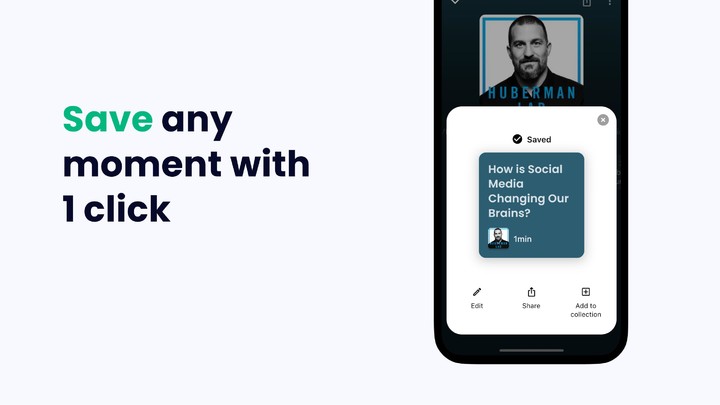 Snipd | Smart Podcast Player screenshot image 8_Popularmodapk.com