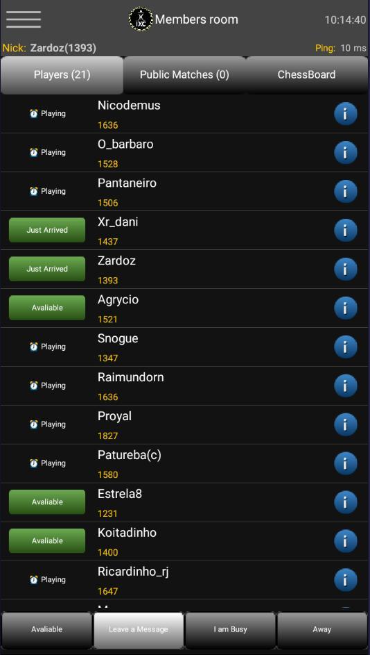 IXC - Internet Xadrez Clube screenshot image 3_Popularmodapk.com