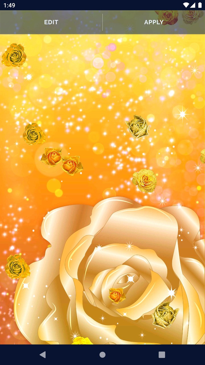 Golden Roses Live Wallpaper screenshot image 8_Popularmodapk.com