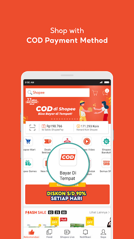 Shopee 7.7 Mega Elektronik screenshot image 1_Popularmodapk.com