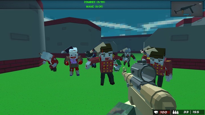 Blocky Gun Warfare Zombie screenshot image 1_Popularmodapk.com