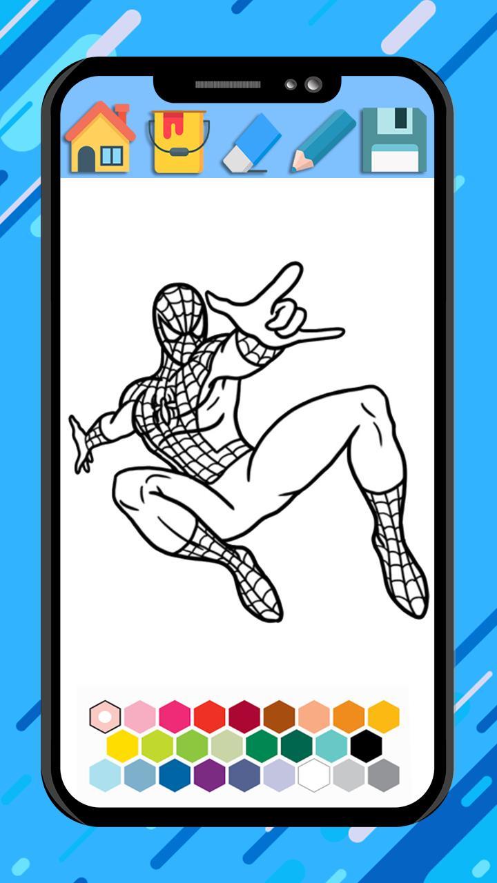Spider super hero coloring man screenshot image 5_Popularmodapk.com