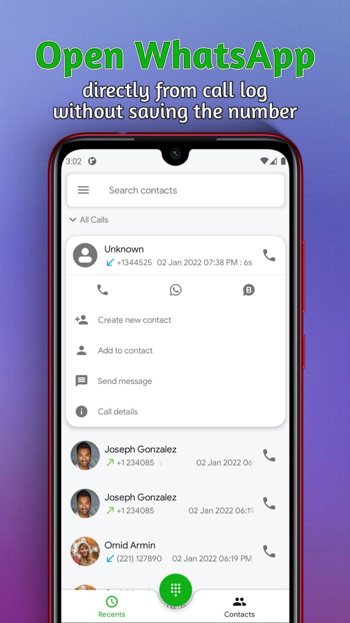 DialPad Plus Dial for WhatsApp screenshot image 1_Popularmodapk.com