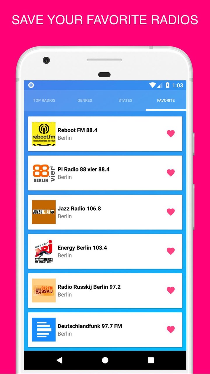 Radio Berlin - Internet Radio App screenshot image 3_Popularmodapk.com