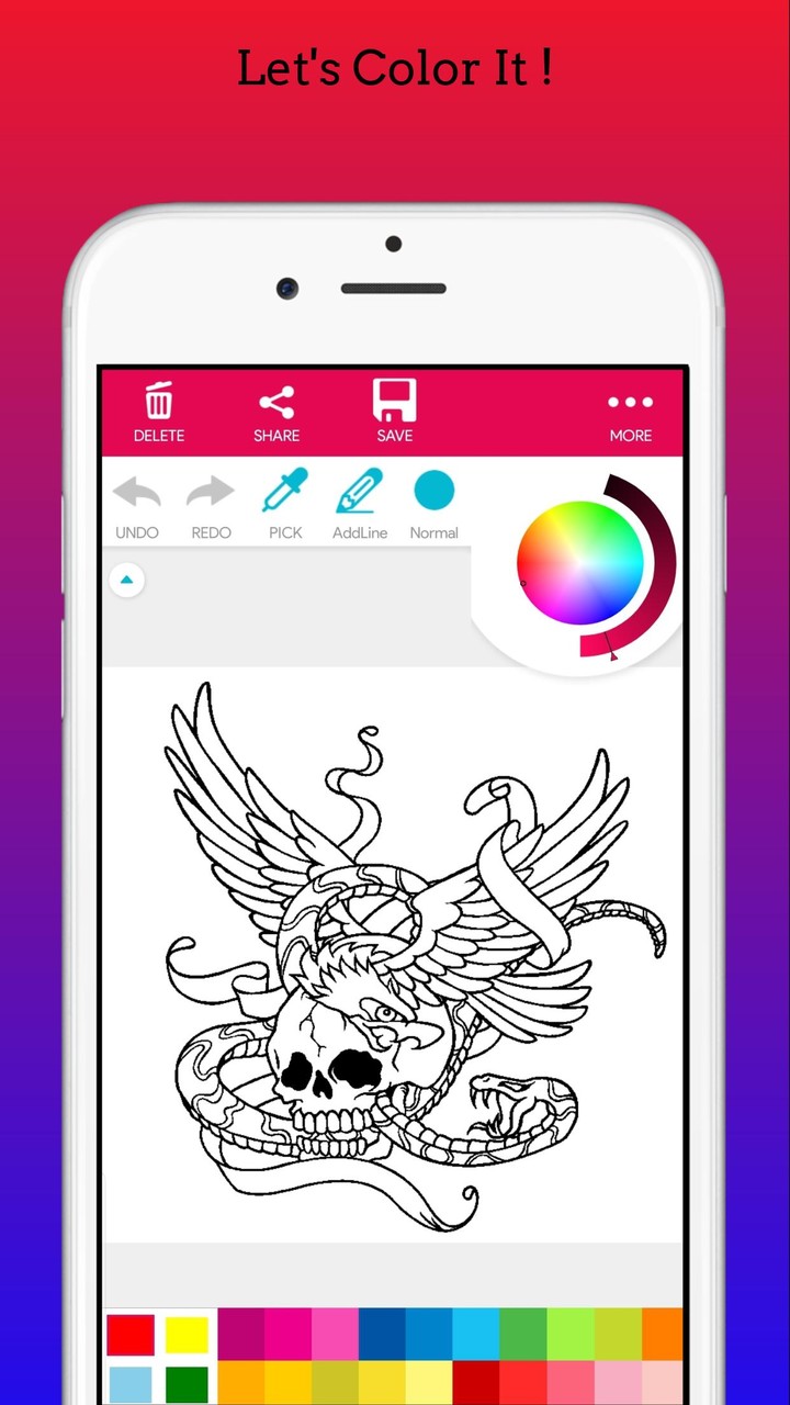 Adults Tattoo Art Coloring Boo screenshot image 13_Popularmodapk.com