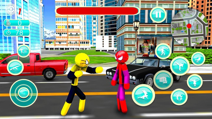 Spider Stickman Rope Hero War screenshot image 10_Popularmodapk.com