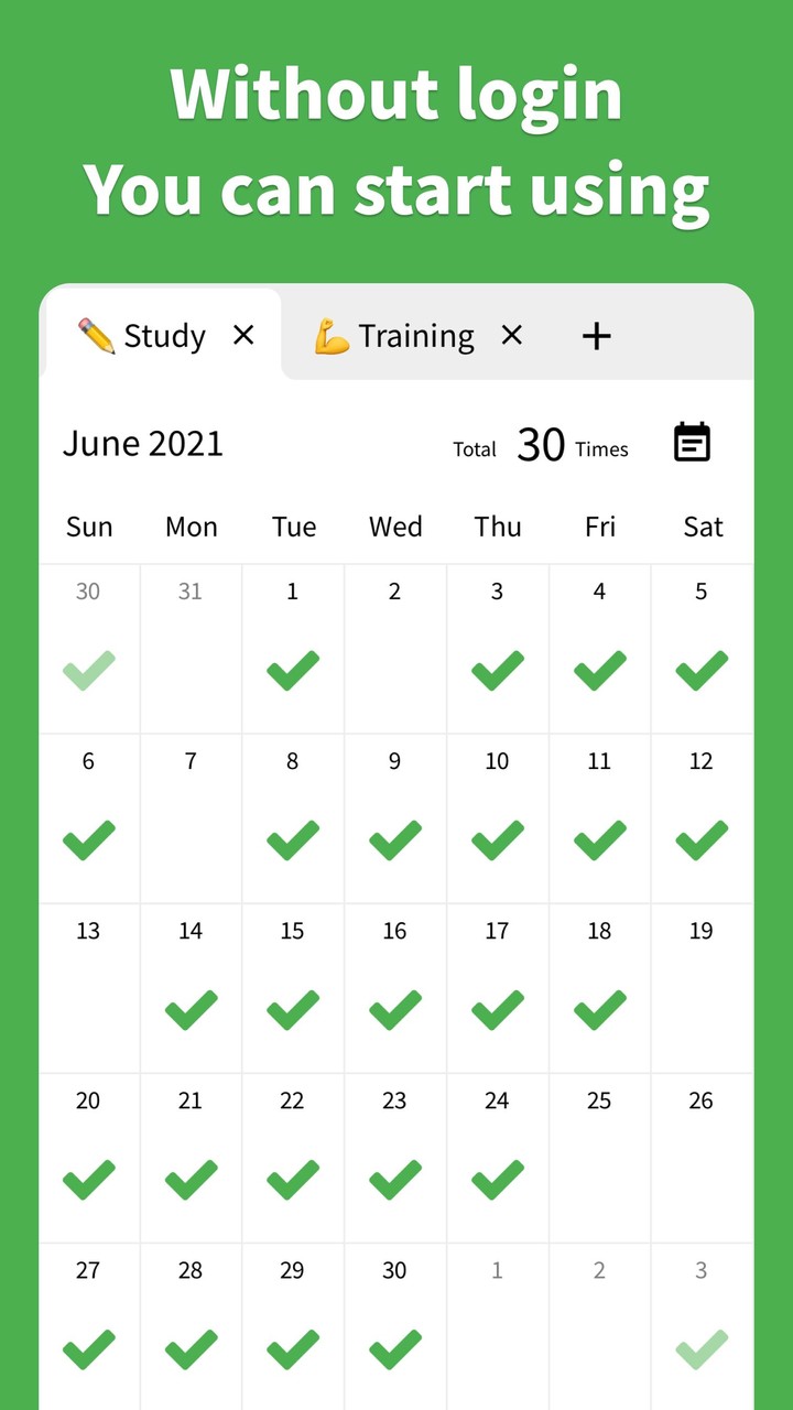Check Calendar - Habit Making screenshot image 7_Popularmodapk.com
