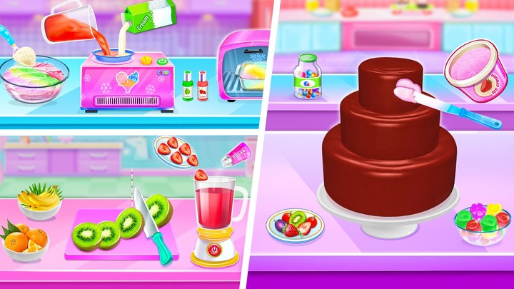 Ice cream Cake Maker Cake Game screenshot image 3_Popularmodapk.com