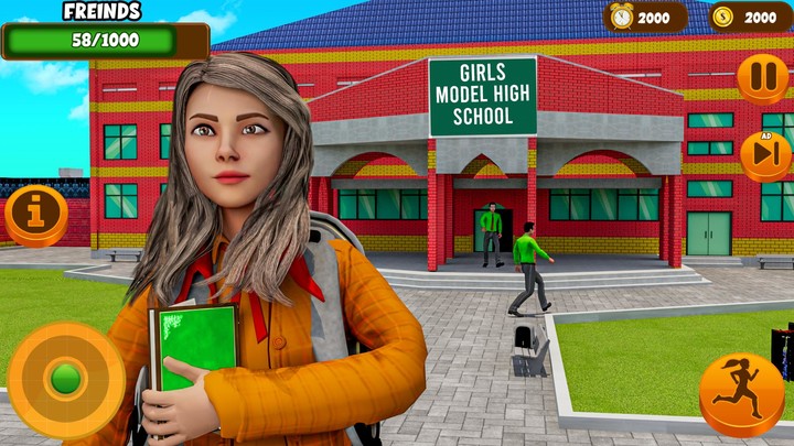 High School Girl Life Sim Game screenshot image 5_Popularmodapk.com