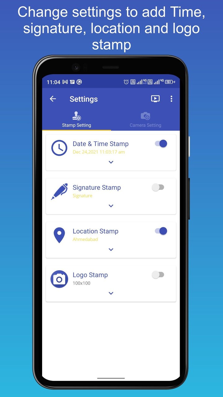 PhotoStamp Camera screenshot image 2_Popularmodapk.com