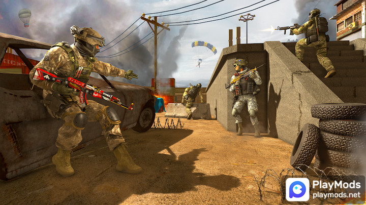 Gun Games 3D-FPS Shooting Game<span>(stupid enemy)</span> screenshot image 2_Popularmodapk.com