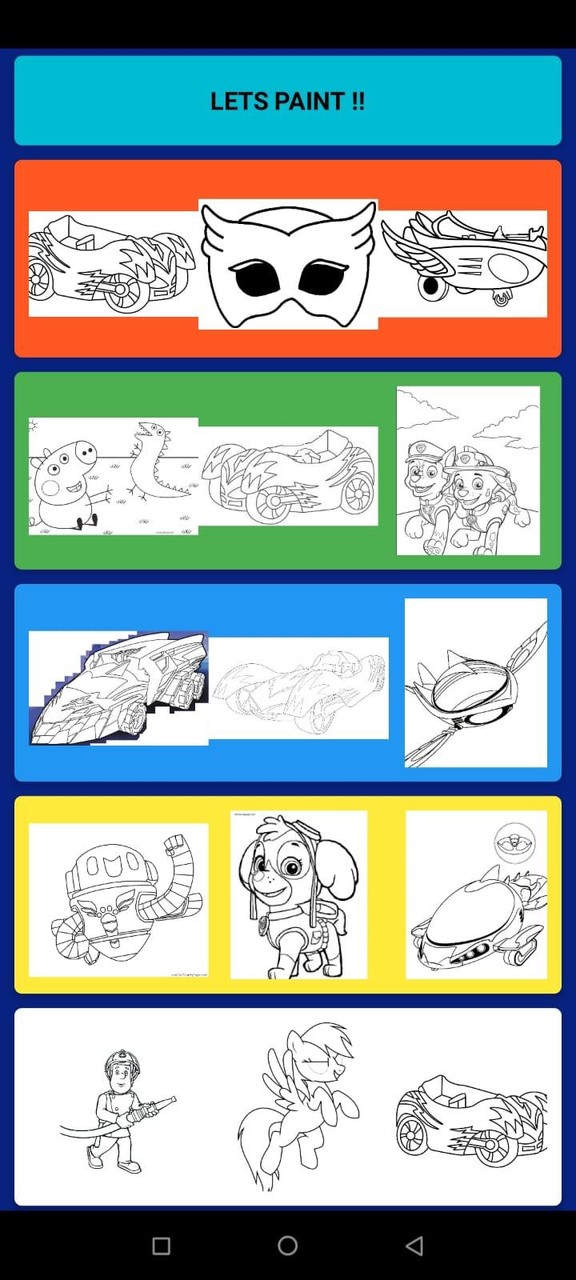 PJ Mask PAW Hero Paint Cards screenshot image 1_Popularmodapk.com