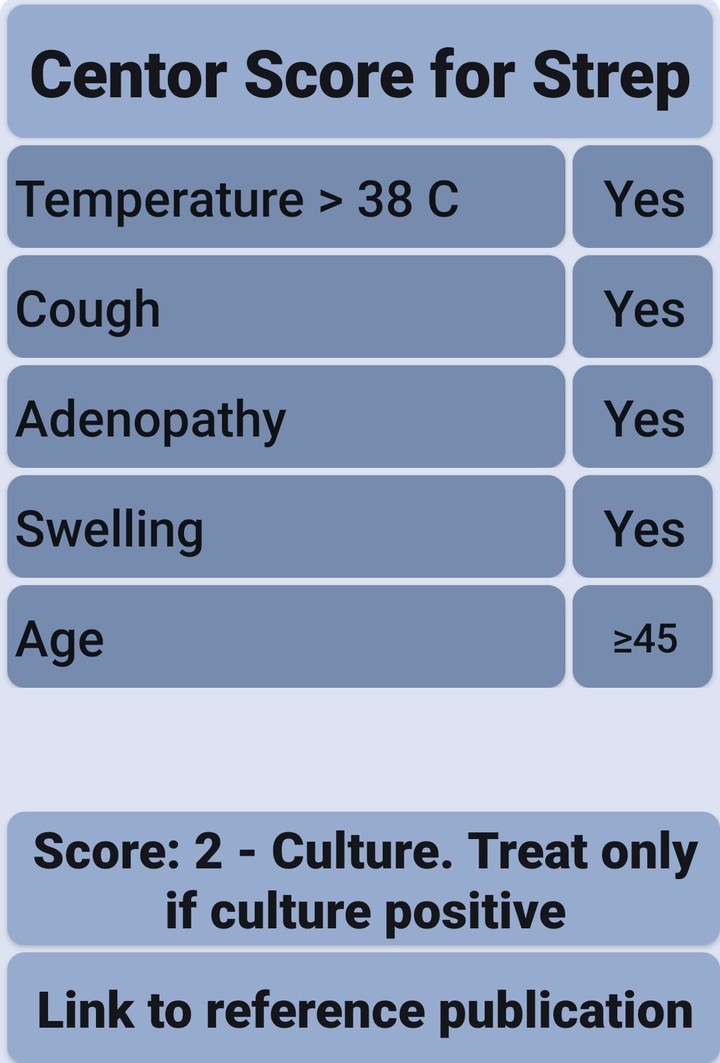 Centor score for strep screenshot image 7_Popularmodapk.com