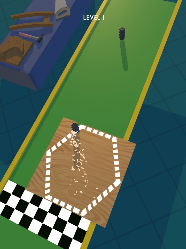 Wood cutting runner 3D screenshot image 5_Popularmodapk.com