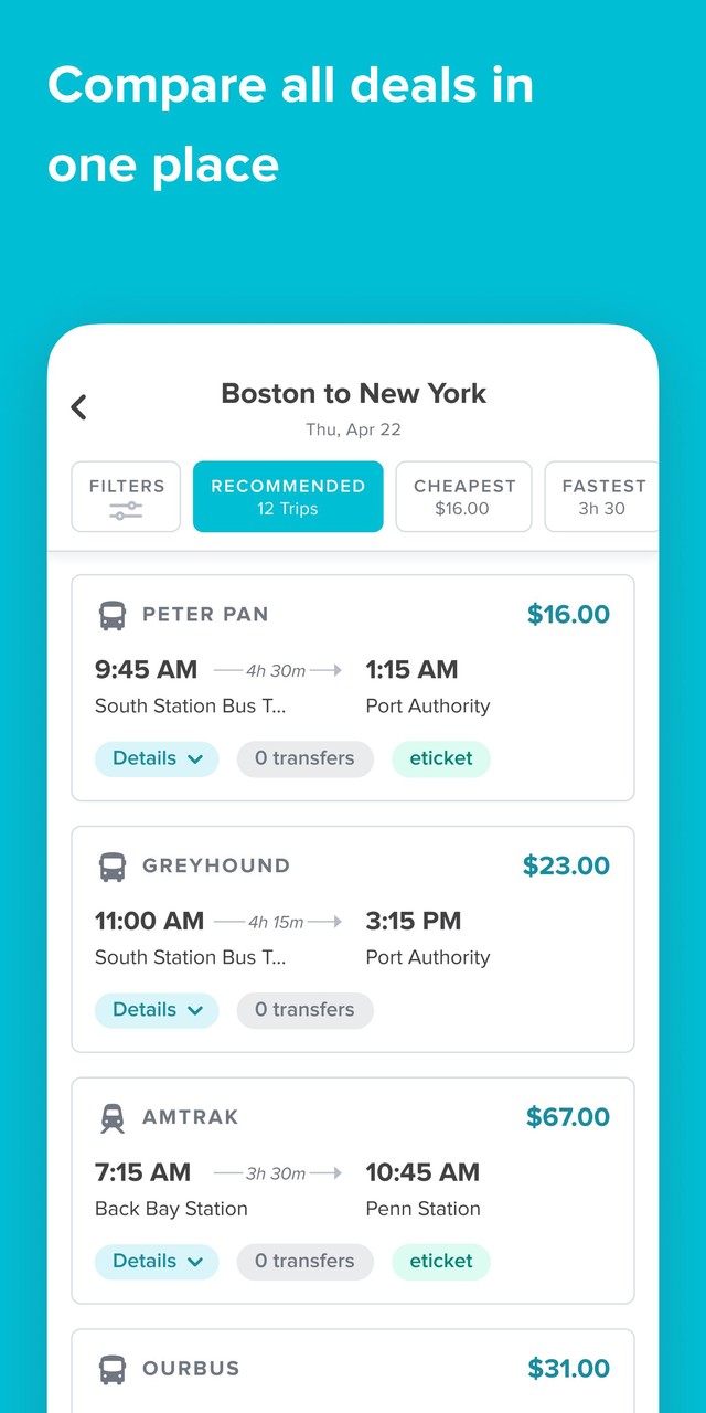 Wanderu: Book Bus & Train Tickets screenshot image 5_Popularmodapk.com
