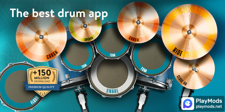 Real Drum: electronic drums<span>(Premium Unlocked)</span> screenshot image 1_Popularmodapk.com