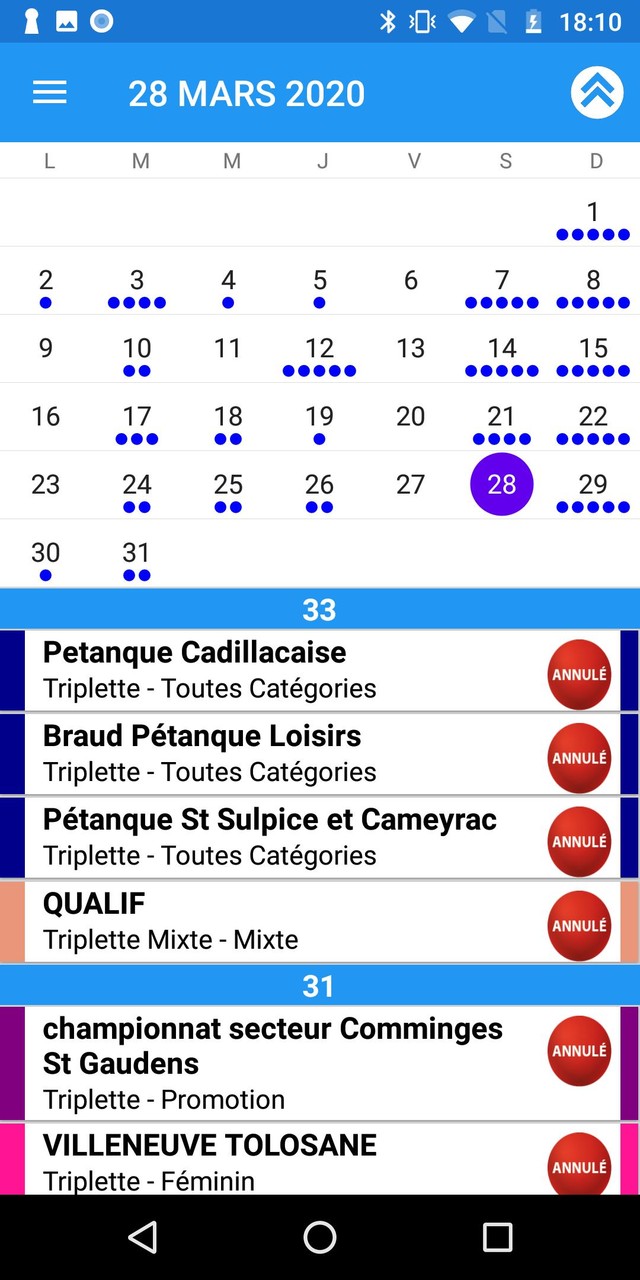 Pétanque Calendriers Concours screenshot image 5_Popularmodapk.com
