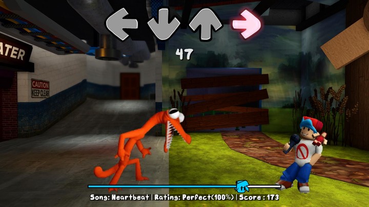 Orange Rainbow Friends FNF Mod screenshot image 4_Popularmodapk.com