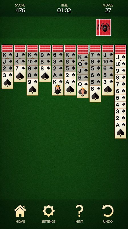Spider Solitaire: Card Game screenshot image 1_Popularmodapk.com