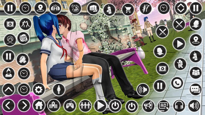 Anime High School : Dating Sim screenshot image 5_Popularmodapk.com
