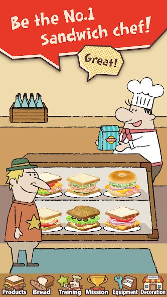 Happy Sandwich Cafe(Unlimited Money) screenshot image 4_Popularmodapk.com
