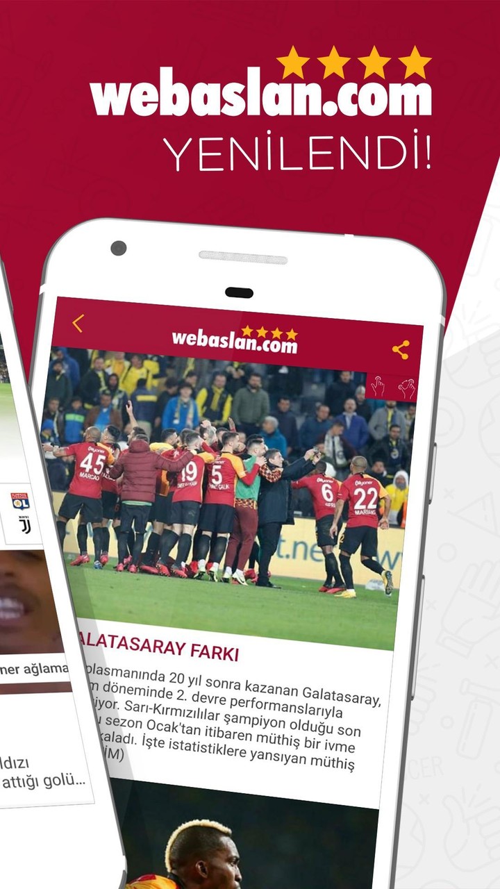 Webaslan - Galatasaray haberleri & Canlı Skor screenshot image 2_Popularmodapk.com