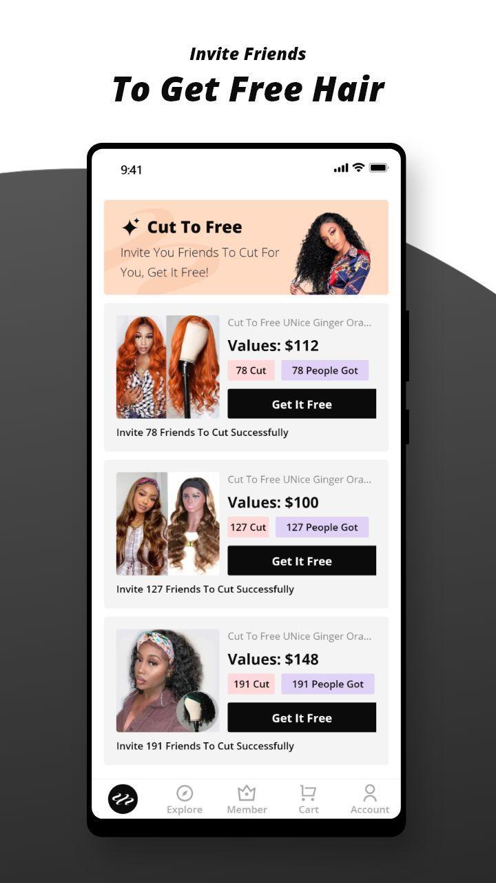 UNice-Human hair wigs screenshot image 4_Popularmodapk.com