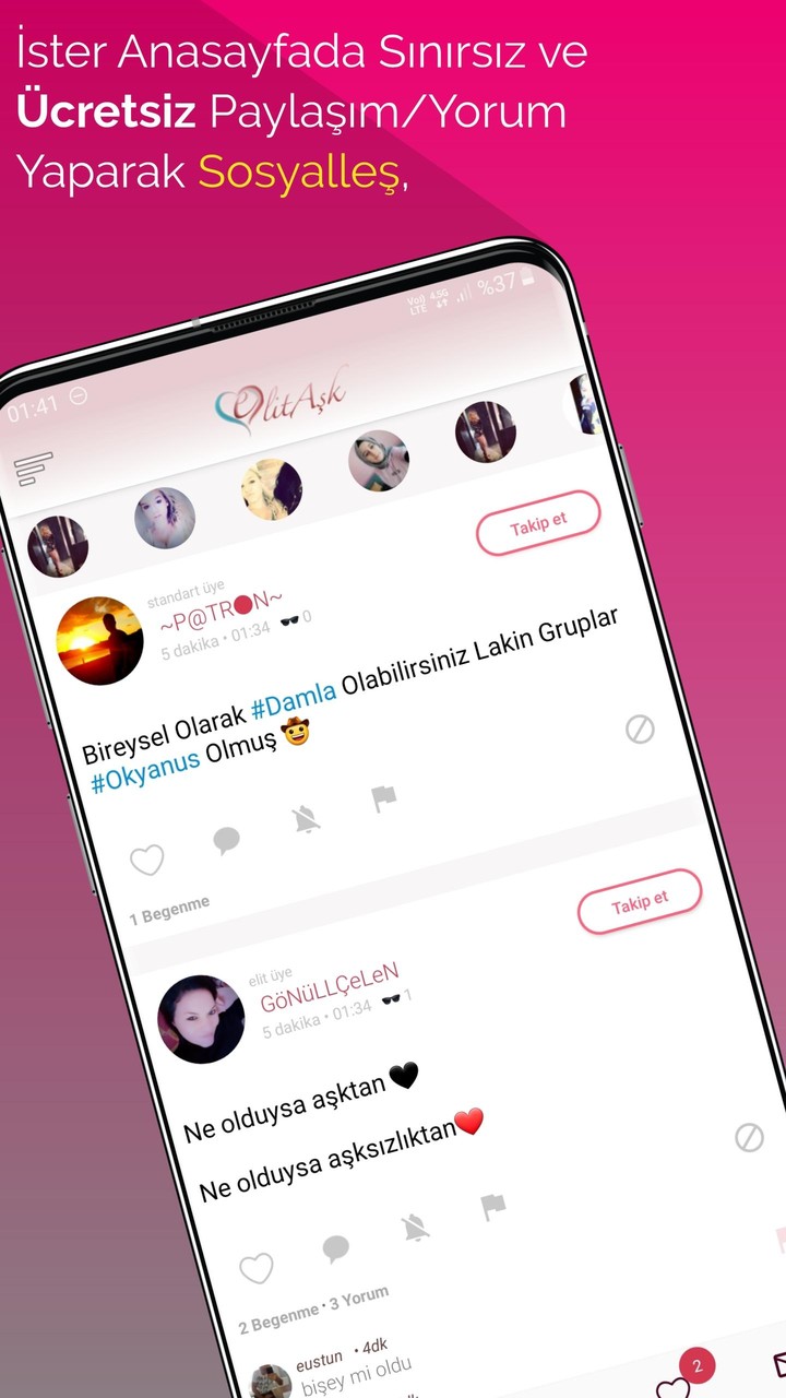 ElitAşk: Dating, Meeting, chat screenshot image 2_Popularmodapk.com