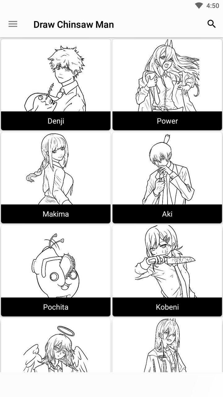 Drawing Chainsaw Man screenshot image 3_Popularmodapk.com