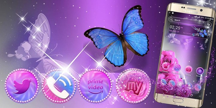 Pink Rose Launcher Theme screenshot image 2_Popularmodapk.com