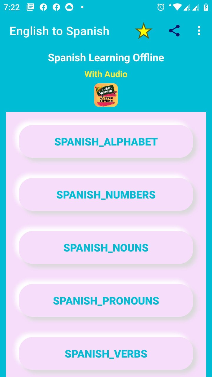 Spanish Learning Apps Offline screenshot image 6_Popularmodapk.com